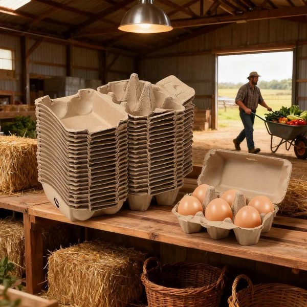 Egg Cartons Bulk by Dubtnion Sturdy Reusable Egg Trays-3