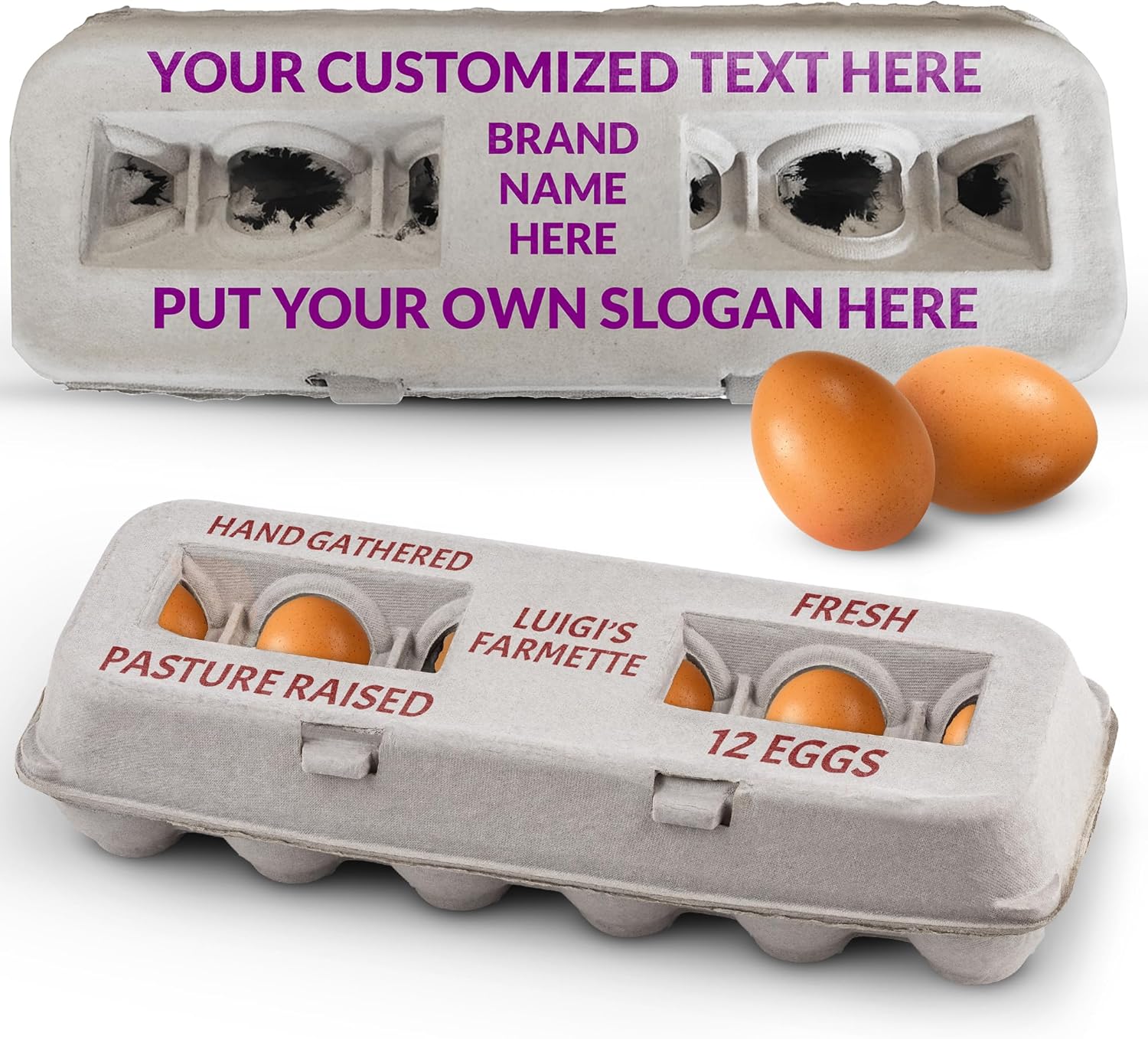 Customizable egg cartons by MT Products