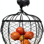Metal Egg Basket with Chicken Lid Farmhouse Style by anmylee-0
