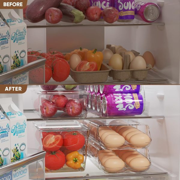 Clear Plastic Egg Tray by theaoo Home Storage-5