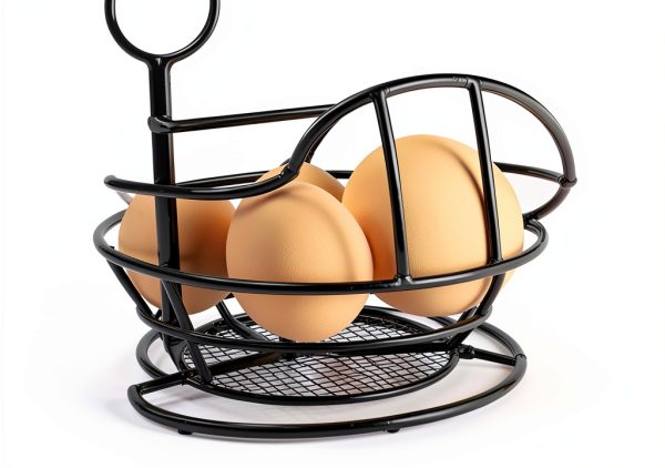 Metal Egg Holder QUTREY Spiral Basket Kitchen-2