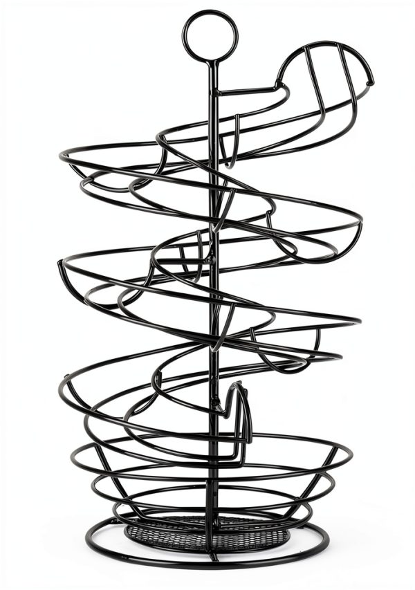 Metal Egg Holder QUTREY Spiral Basket Kitchen-1