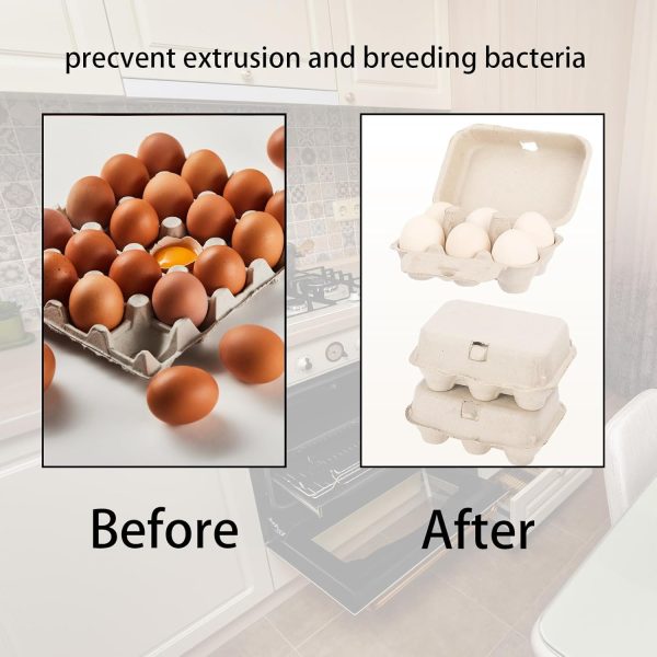 Egg Cartons Bulk by Dubtnion Sturdy Reusable Egg Trays-2