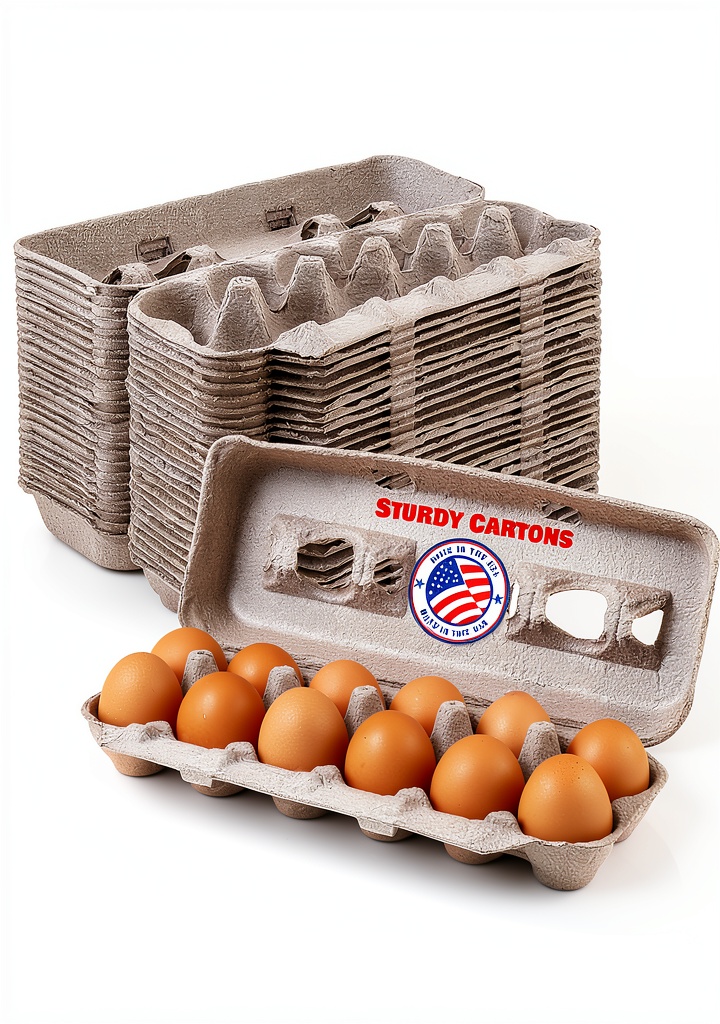 Installing MT Products Standard Beige recycled egg cartons on a kitchen countertop