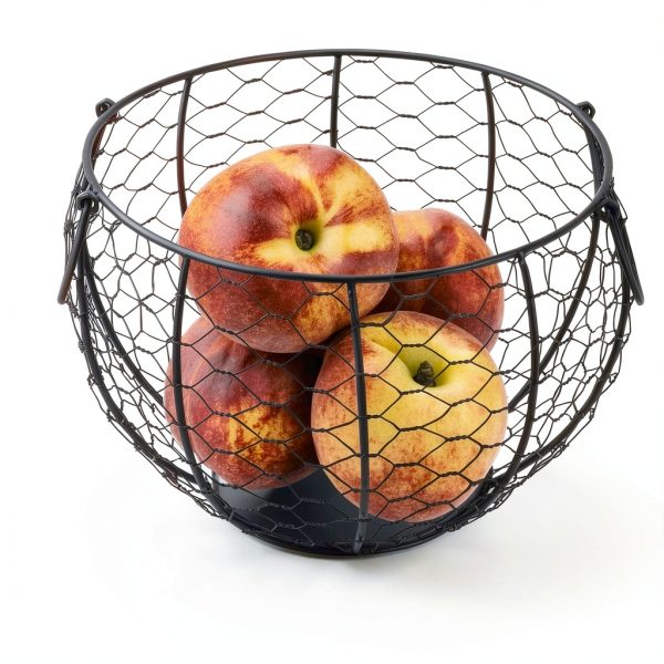 Metal Egg Basket with Chicken Lid Farmhouse Style by anmylee-4