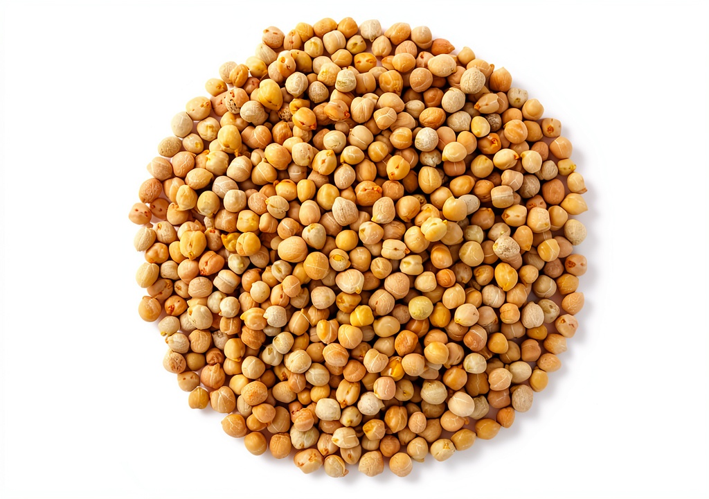 Primal Harvest Organic Garbanzo Beans in packaging with close-up of beans