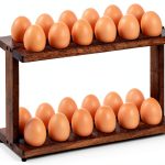 Wooden Egg Holder PEKER 2‑Tier Paulownia Wood-0
