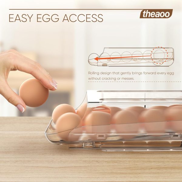 Clear Plastic Egg Tray by theaoo Home Storage-1