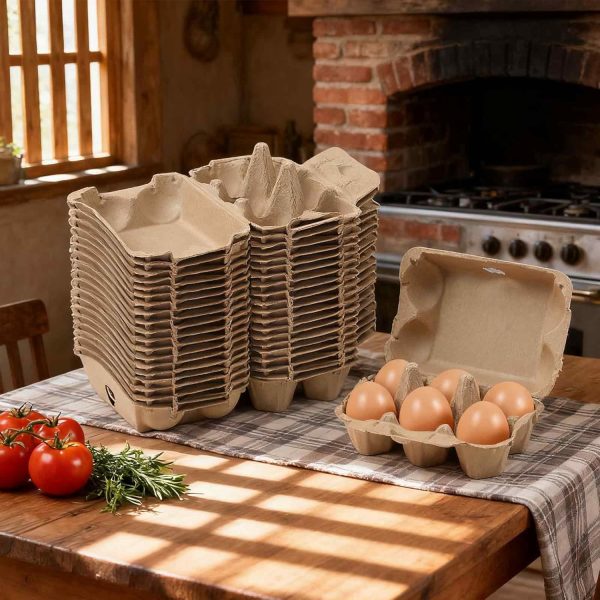 Egg Cartons Bulk by Dubtnion Sturdy Reusable Egg Trays-5