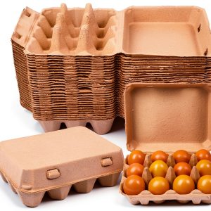 Griwonmy Egg Cartons 30 Pack Durable Pulp Storage-0