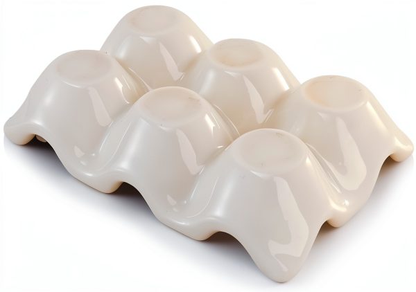 White Ceramic Egg Holder Tray by DEAYOU-4
