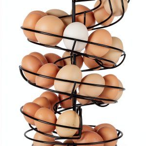 Metal Egg Holder QUTREY Spiral Basket Kitchen-0