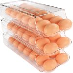Clear Plastic Egg Tray by theaoo Home Storage-0
