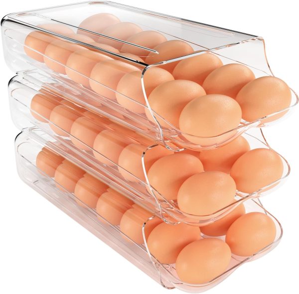 Clear Plastic Egg Tray by theaoo Home Storage-0