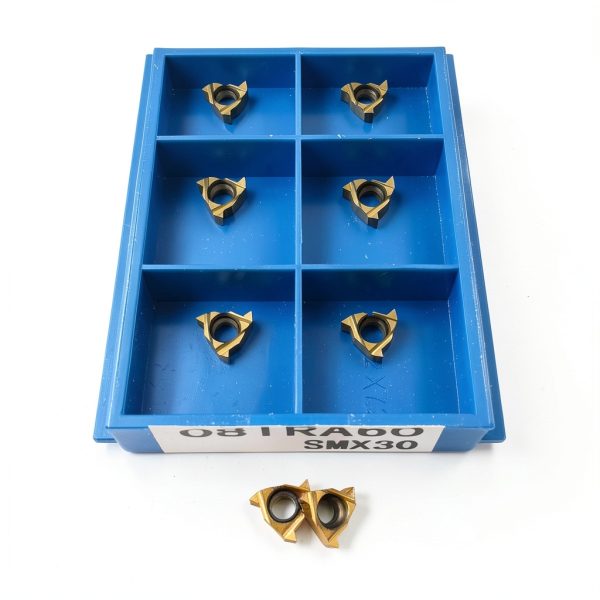 GBJ 10pcs 08IR A60 SMX30 Left Threading Inserts Carbide for Iron Steel-2