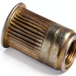 AKS4T-420-260 AK-Series Insert AVK - 1/4-20 Thread, Yellow-Zinc, 25pcs-0