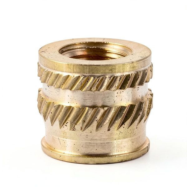 E-Z LOK Threaded Insert for Plastic 1/4-20 Tapered Brass 50pcs-4