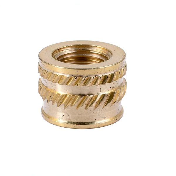 E-Z LOK Threaded Insert for Plastic 1/4-20 Tapered Brass 50pcs-2