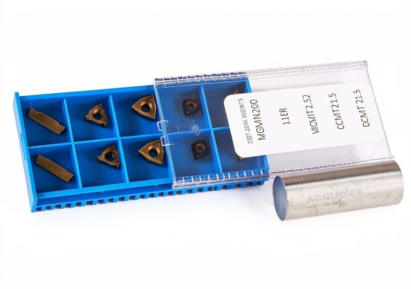 Accusize Threading Inserts 2387-2004 CVD Tin Coated 2 Piece Set-2