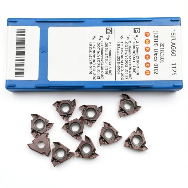 16IR AG60 1125 CNC Carbide Threading Inserts 10pcs 3/8" Box Set-5