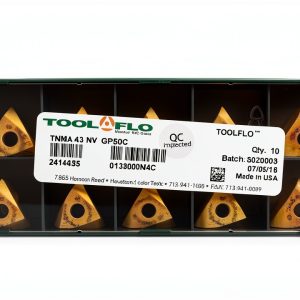 10pc) ToolFlo TNMA 43NV GP50C ON-Edge Coated Carbide 60° V Threading Inserts-0