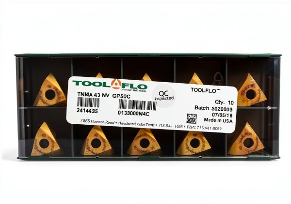 10pc) ToolFlo TNMA 43NV GP50C ON-Edge Coated Carbide 60° V Threading Inserts-0