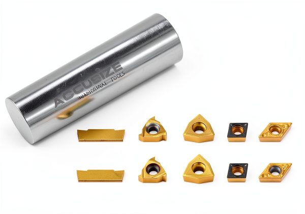 Accusize Threading Inserts 2387-2004 CVD Tin Coated 2 Piece Set-4